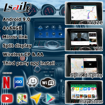 Nissan 370z صفحه نمایش HD غیر مخرب یوتیوب carplay بی سیم ارتقا خودکار اندروید