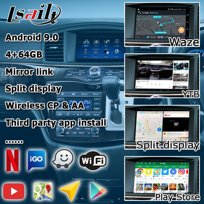 Nissan Elgrand E52 HD muti انگشت لمسی صفحه نمایش HD ارتقاء بی سیم carplay android auto