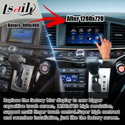 Nissan Elgrand E52 HD muti انگشت لمسی صفحه نمایش HD ارتقاء بی سیم carplay android auto