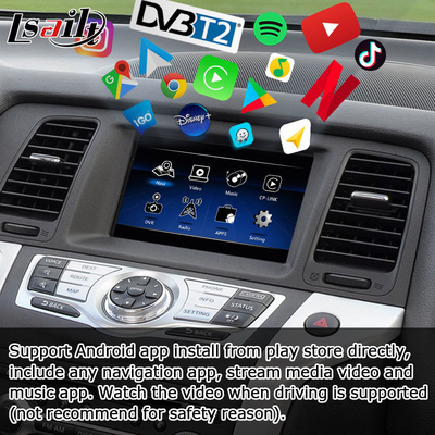 Nissan Murano Z51 Android HD ارتقاء صفحه نمایش اندروید خودکار carplay Youtube waze Netflix play