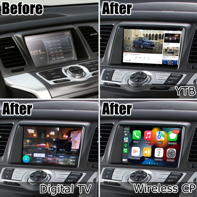 Nissan Murano Z51 Android HD ارتقاء صفحه نمایش اندروید خودکار carplay Youtube waze Netflix play
