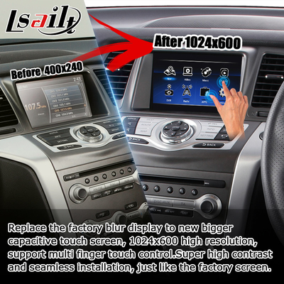 Nissan Murano Z51 Android HD ارتقاء صفحه نمایش اندروید خودکار carplay Youtube waze Netflix play
