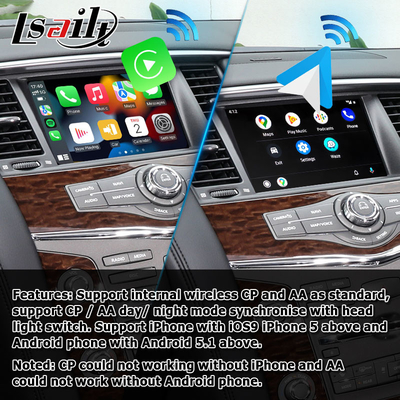 ارتقاء صفحه نمایش لمسی Nissan Patrol Y62 2010-2016 با رابط ویدیویی Android carplay یوتیوب