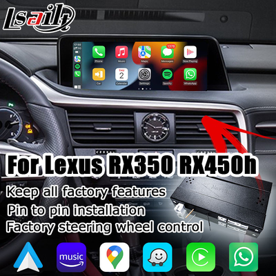 لکسوس RX350 RX450h RX200t وایرلس کارپلی رابط آینه کاری صفحه نمایش خودکار اندروید