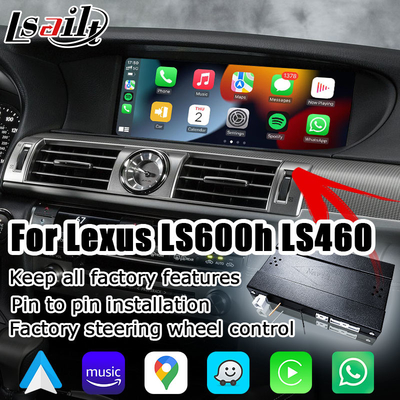 ارتقاء کارپلی بی‌سیم برای Lexus LS600h LS460 2012-2017 12 نمایش آینه‌کاری خودکار صفحه‌نمایش اندروید توسط Lsailt