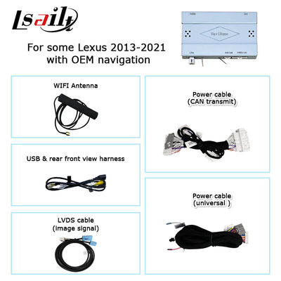 لکسوس LX570 LX450d بی سیم کارپلی اندروید خودکار رابط چندرسانه ای صفحه نمایش آینه Lsailt