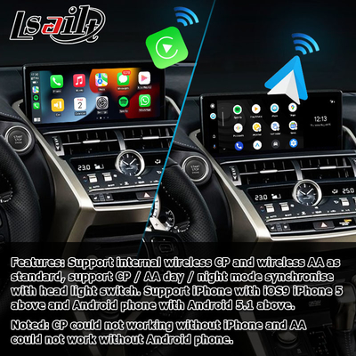 جعبه رابط خودکار اندروید لکسوس NX300 NX300h 2018 2021 بی سیم کارپلی