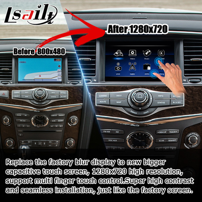 Infiniti QX80 QX56 Z62 carplay اندروید خودکار چند انگشتی صفحه لمسی HD ارتقاء IT08