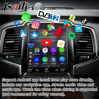 ارتقاء رابط ویدیوی اندروید Carplay AI Box 4 گیگابایت رم برای ولوو S60 S90