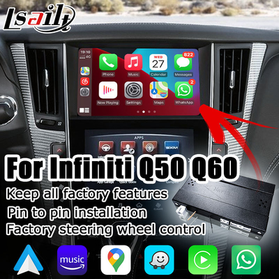 اینفینیتی Q50 Q60 بی‌سیم کارپلی اندروید صفحه نمایش خودکار رابط رسانه ای