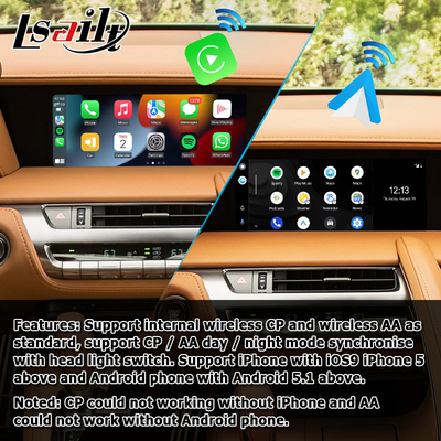 لکسوس LC LC500 LC500h وایرلس اندروید خودکار carplay رابط رسانه ای پشتیبانی از آینه کاری صفحه نمایش