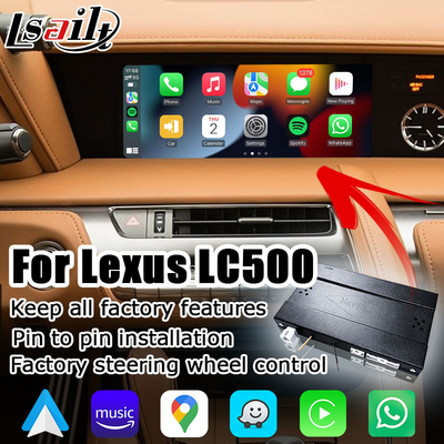 لکسوس LC LC500 LC500h وایرلس اندروید خودکار carplay رابط رسانه ای پشتیبانی از آینه کاری صفحه نمایش