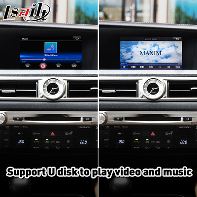 یکپارچه سازی خودرو کارپلی اندروید رابط اتوماتیک برای لکسوس GS300H GS 300H 2012-2015