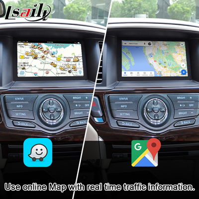 صفحه نمایش چند رسانه ای CarPlay Car برای Nissan Pathfinder، Patrol، Armada Infiniti QX با اندروید اتو