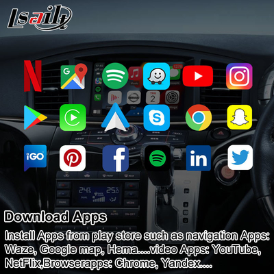 صفحه نمایش چند رسانه ای خودرو CarPlay بی سیم برای Nissan Elgrand Patrol، Armada Infiniti QX با ناوبری GPS، Android Auto