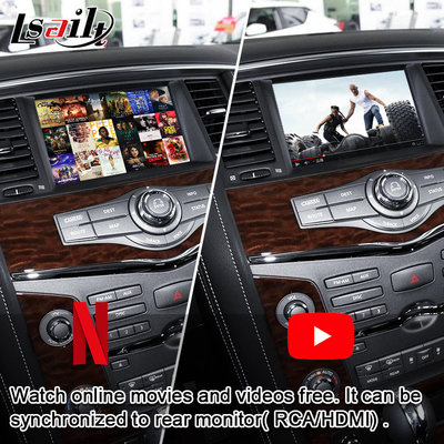صفحه نمایش چند رسانه ای خودرو Lsailt برای پاترول نیسان آرمادا با CarPlay بی سیم، یوتیوب، ارتقاء صفحه نمایش