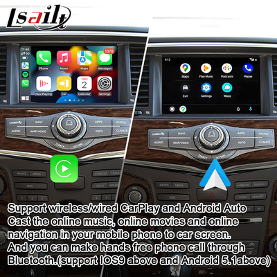 رابط Lsailt CarPlay برای Nissan Armada، Quest، Pathfinder با Android Auto، ارتقاء صفحه اصلی