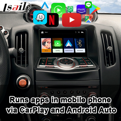 رابط Android Auto CarPlay برای Nissan 370Z Pathfinder Infiniti QX از دوربین های عقب پشتیبانی می کند