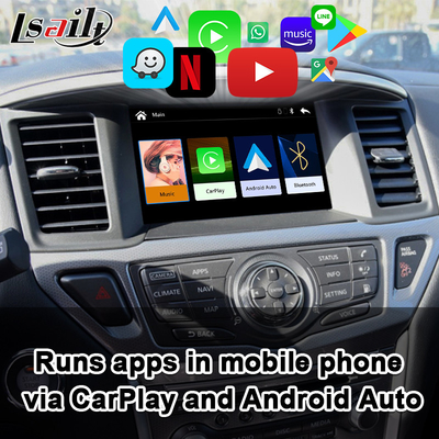 رابط Pathfinder CarPlay شامل Android Auto، YouTube، کار بلوتوث برای نیسان بود