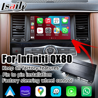 راه حل ارتقاء کارپلی خودکار بی سیم اندروید Infiniti QX80 OEM سازگار با استرالیا