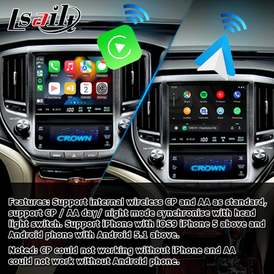 Toyota Crown S210 AWS215 GWS214 Majesta Athlete OEM سبک بی سیم کارپلی اندروید خودکار ارتقاء سیستم چندرسانه ای AUX