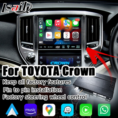 Toyota Crown S210 AWS215 GWS214 Majesta Athlete OEM سبک بی سیم کارپلی اندروید خودکار ارتقاء سیستم چندرسانه ای AUX