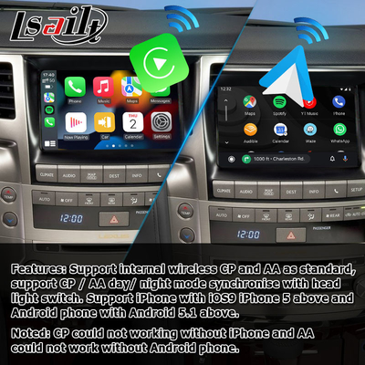 جعبه رابط ارتقاء سبک کارپلی خودکار اندروید OEM بی سیم Lexus LX570