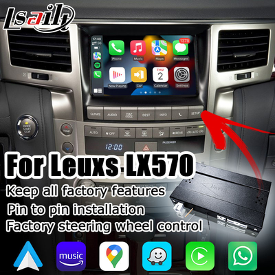 جعبه رابط ارتقاء سبک کارپلی خودکار اندروید OEM بی سیم Lexus LX570