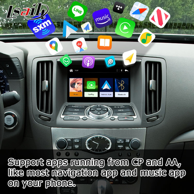 جعبه رابط ویدیویی ماژول خودکار اندروید کارپلی بی سیم Infiniti G37 G37 G25 Q40 Plug And Play