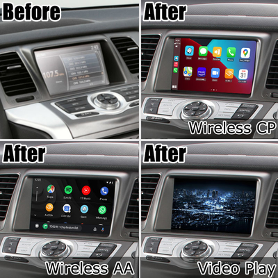 Nissan Murano Z51 Wireless Carplay Android Auto ارتقاء صفحه نمایش چند رسانه ای HD
