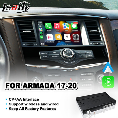 رابط ویدئویی یکپارچه سازی Lsailt CP + AA OEM برای Nissan Armada Patrol Y62 2017-2020