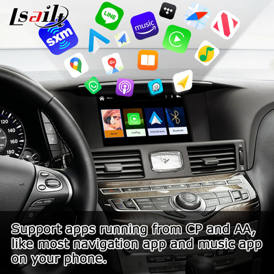 Infiniti M35 M25 Q70 Q70L بی سیم Carplay Android Auto HD ارتقاء صفحه نمایش لمسی