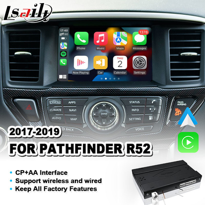 یکپارچه سازی خودرو رابط کارپلی اتوماتیک اندروید بی سیم برای 2017-2019 نیسان Pathfinder R52
