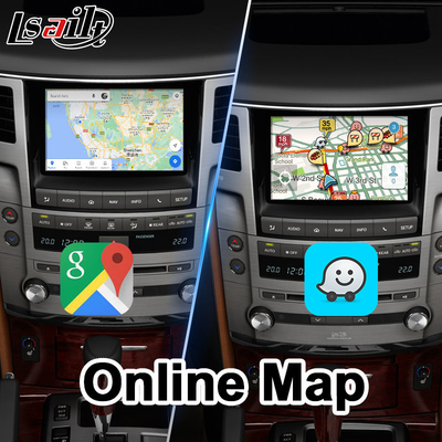 رابط ویدیویی اندروید Lsailt برای لکسوس LX570 2012-2015 با ناوبری GPS یوتیوب بی سیم Carplay