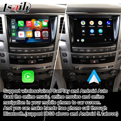 رابط Lexus CarPlay برای LX570 2013-2015 GX460 با بی‌سیم Android Auto، Google Map
