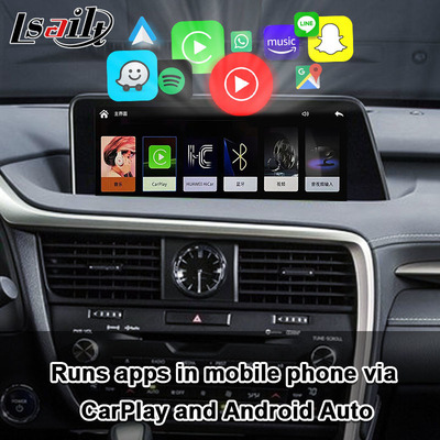 رابط Lexus CarPlay برای RX450H 2016-2022 RX350 پشتیبانی بی‌سیم Android Auto، دوربین‌ها