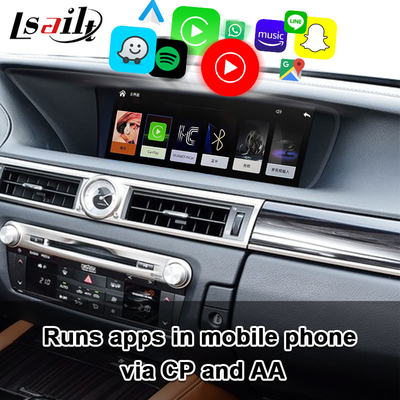 رابط بی‌سیم CarPlay برای Lexus GS300h GS200t با Android Auto، پشتیبانی از کنترل از راه دور جوی استیک