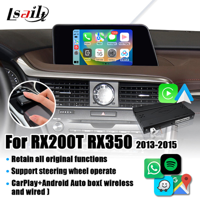 رابط Lsailt CarPlay برای Lexus RX RX200T RX350 با Android Auto، Mirror Link، Google Map