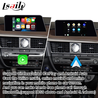 رابط Lsailt CarPlay برای Lexus RX RX200T RX350 با Android Auto، Mirror Link، Google Map