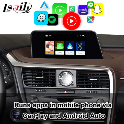 رابط Lsailt CarPlay برای Lexus RX RX200T RX350 با Android Auto، Mirror Link، Google Map