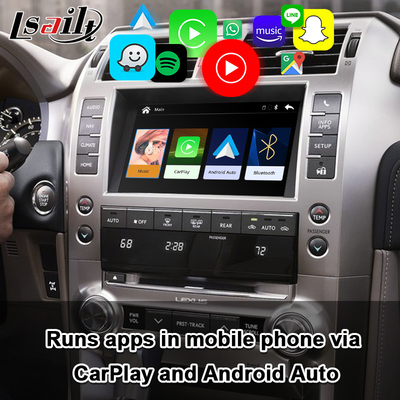 اتصال و پخش رابط CarPlay برای Lexus GX460 2014-2021 LX570 RX NX با Android Auto بی‌سیم