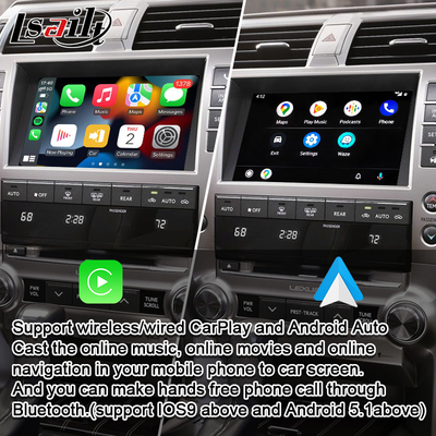 اتصال و پخش رابط CarPlay برای Lexus GX460 2014-2021 LX570 RX NX با Android Auto بی‌سیم