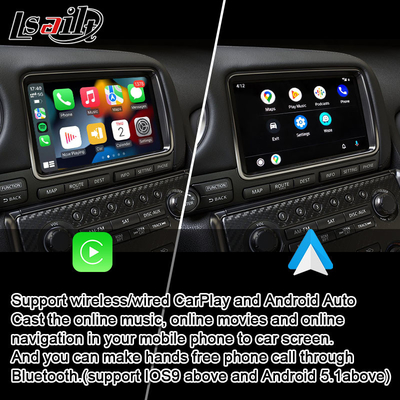رابط Carplay برای Nissan GT-R GTR R35 2008-2017 یکپارچه بی سیم Android Auto، Mirror Link