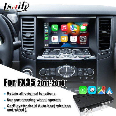 رابط بی‌سیم Apple CarPlay Android Auto ارتقای صفحه نمایش اصلی برای Infiniti FX Q QX