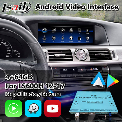 رابط ویدیویی چند رسانه ای اندروید Lsailt برای Lexus LS 600H 460 460L AWD F Sport 2012-2017