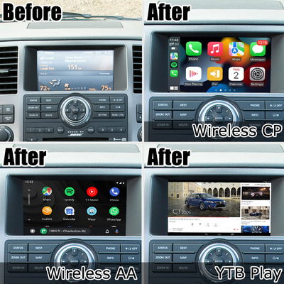 رابط ویدیویی اندروید carplay android auto box برای نیسان آرمادا TA60 2008-2015