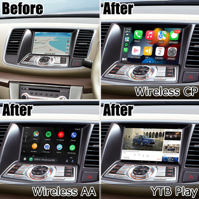 رابط ویدیویی Nissan Teana J32 اندروید با ادغام خودکار اندروید carplay بی سیم