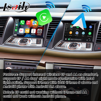 رابط ویدیویی Nissan Teana J32 اندروید با ادغام خودکار اندروید carplay بی سیم