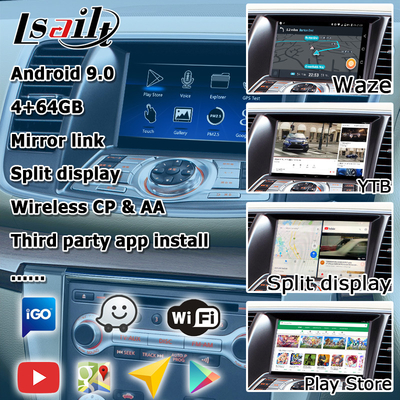 رابط ویدیویی Nissan Teana J32 اندروید با ادغام خودکار اندروید carplay بی سیم