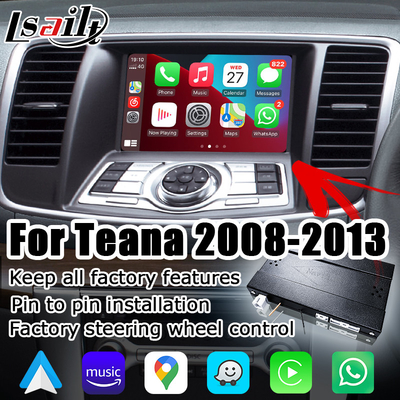 نیسان تینا J32 بی سیم به سبک کارخانه ای Carplay Android Auto ماژول ارتقاء ماژول OEM به سبک OEM